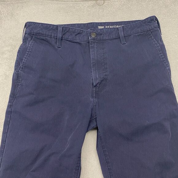 Levis Pants Mens 34x32 Blue Performance Stretch Comfort Mid Rise Straight Leg - Picture 4 of 14